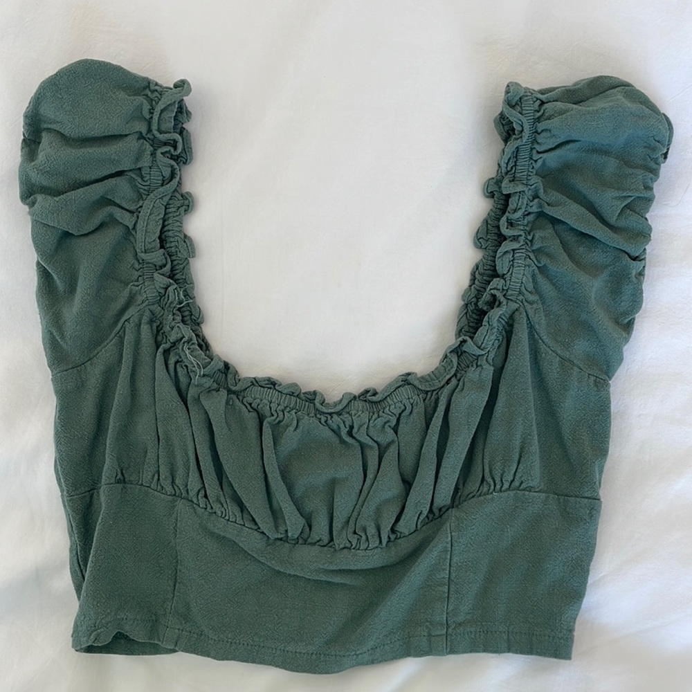 Green girly nicer top!